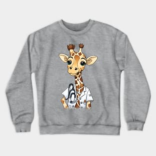 Giraffe Nurse Crewneck Sweatshirt